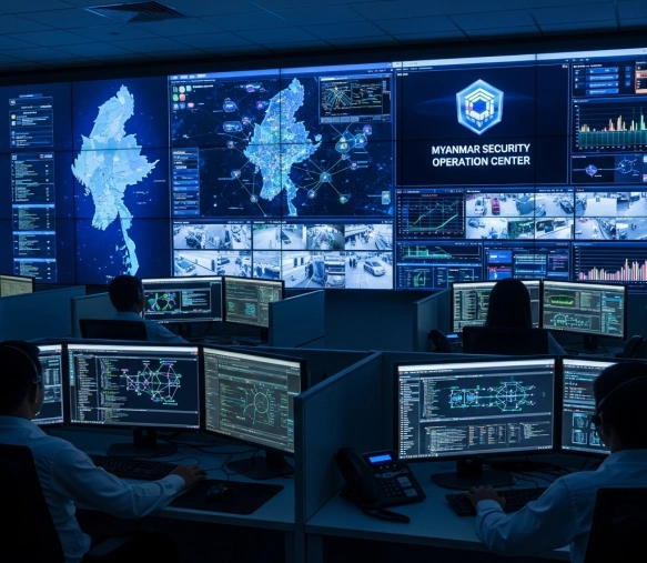 A high-tech server room